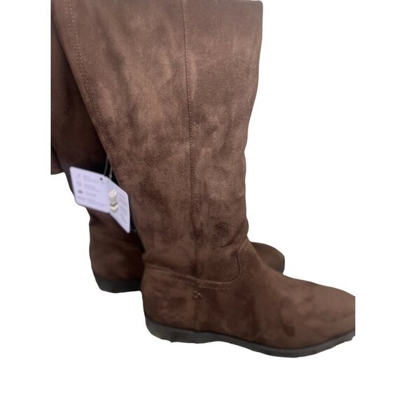 Aerosoles Women's Brown Suede Knee-High Boots Lewes 10.5M With Zipper Closure NW - Picture 5 of 10